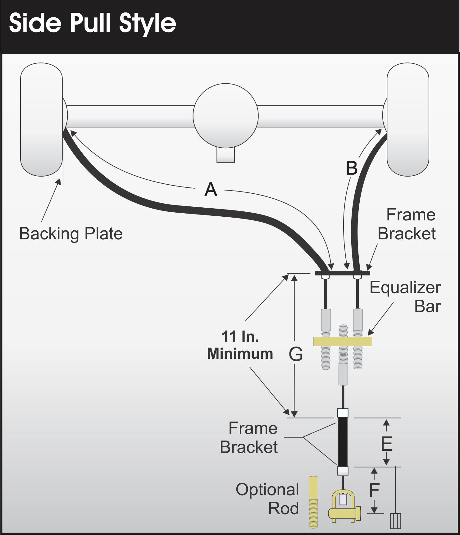 parking brake cables oem replacement cables street rod parking rh controlcables com
